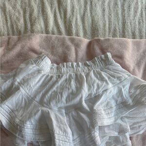 White Ruffled Skirt